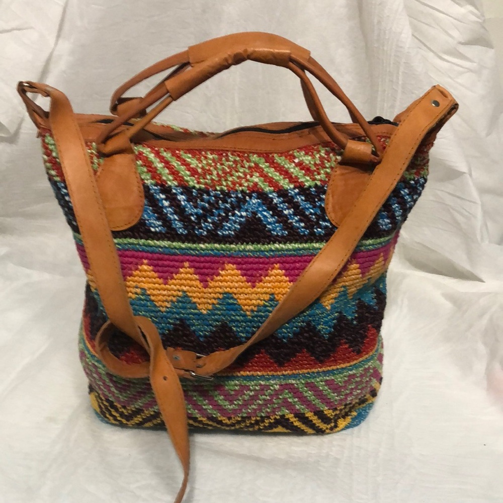 Bamboo Threads Woven Tote Bag